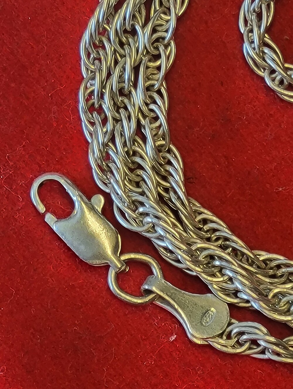 16" Sterling Silver Rope chain necklace with a vintage vibe  #silver